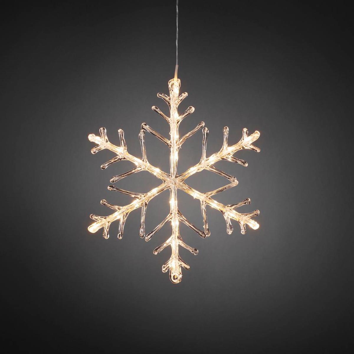 Snöflinga - SNÖFLINGA 40CM 24 VARMVIT LED