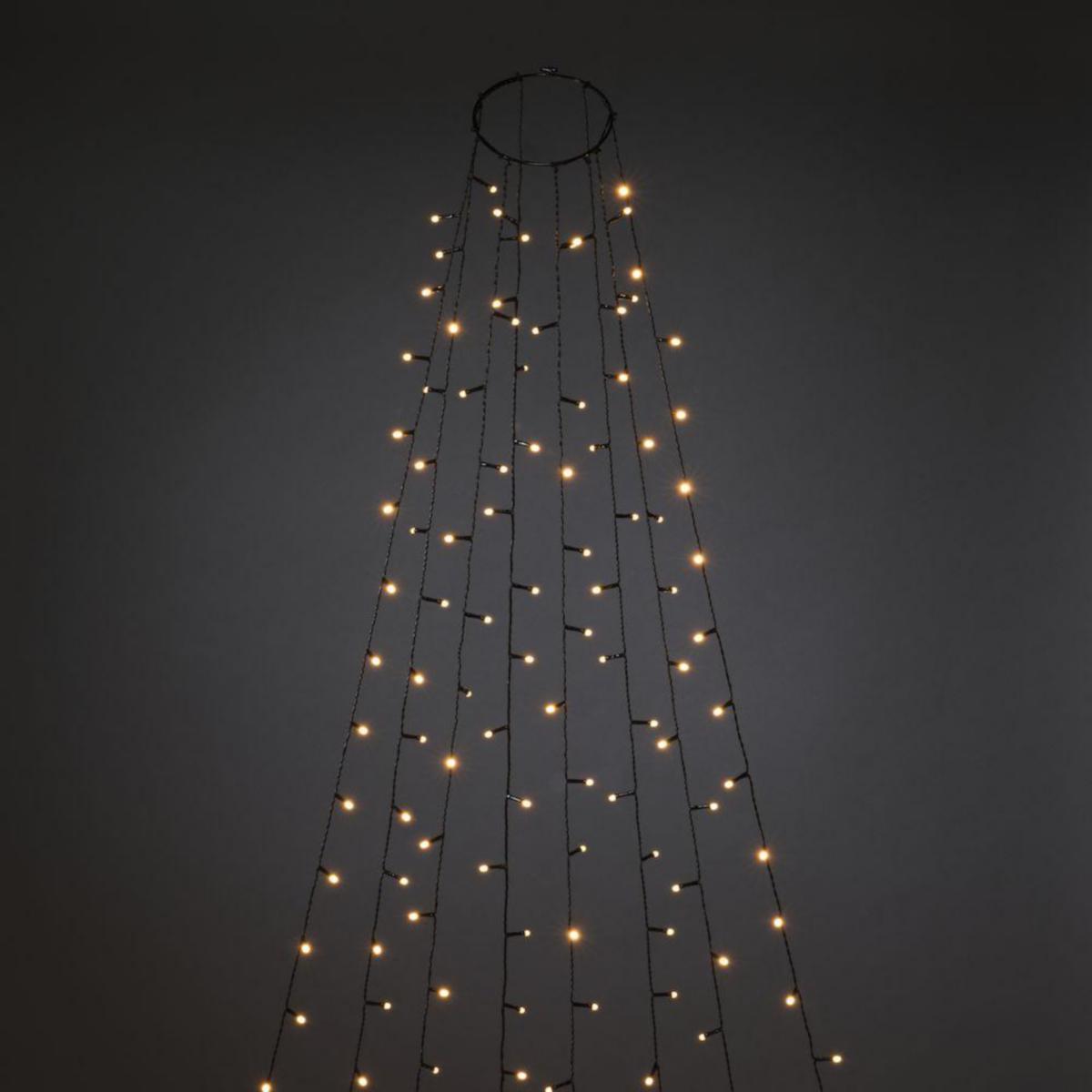 Julgransslinga gnistrande Amber LED för utomhusbruk - JULGRANSSLINGA 240L GNIST 6397