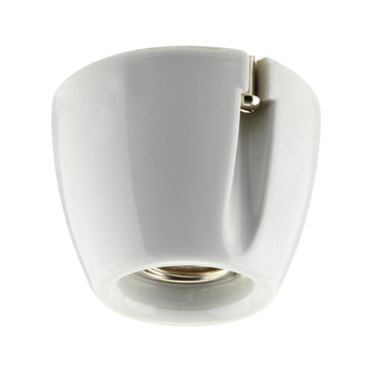 Tak- och väggarmatur Basic - LAMPHÅLLARE VIT RAK E27 100W IFÖ BASIC IP20