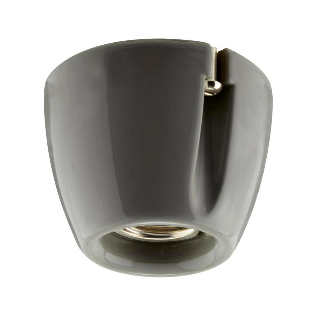 Tak- och väggarmatur Basic - LAMPHÅLLARE GRÅ RAK E27 100W IFÖ BASIC IP20