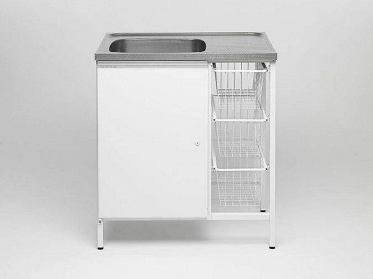 Tvättbänk CAB 8 Contura - CONTURA CAB8 V TVÄTTBÄNK FÖRVARINGSSKÅP. 3TRÅDBACKAR