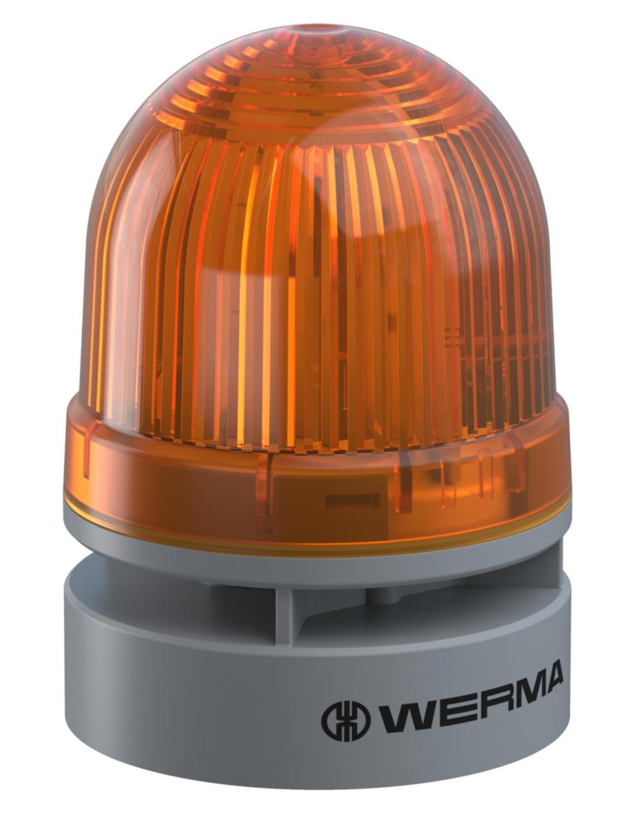 Varningsljus EvoSignal Mini - VARNING LJUD/LJUS GUL 230V 460.320.60