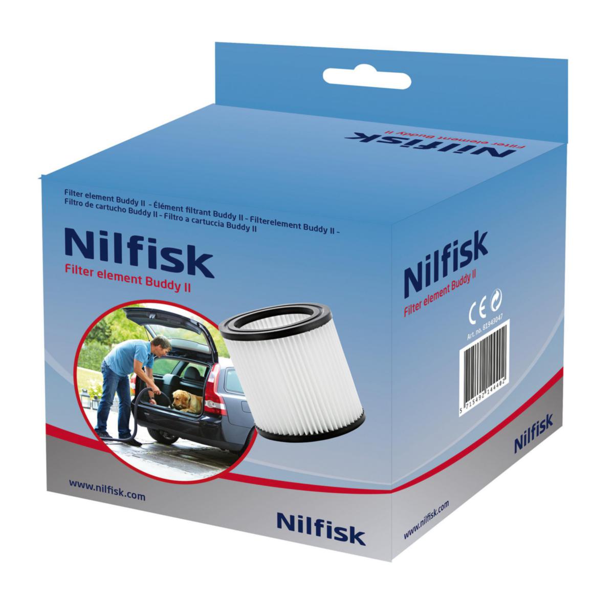 Filter till Nilfisk Buddy II - FILTER NILFISK BUDDY II PASSAR ALLA BUDDY II