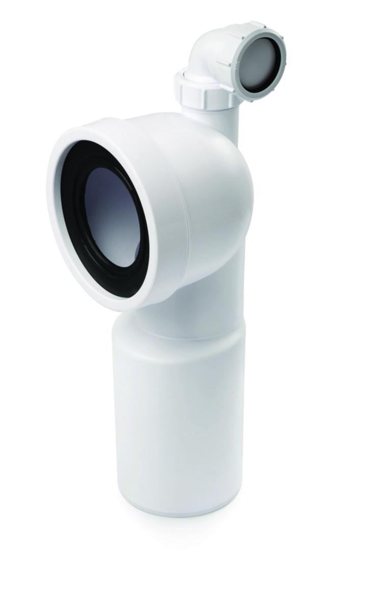 WC-Stos för muff universal-90°, Jafo - JAFO WC-STOS UNIVERSAL 90GR. EX.INL.40MM FÖR 110 RÖRMUFF