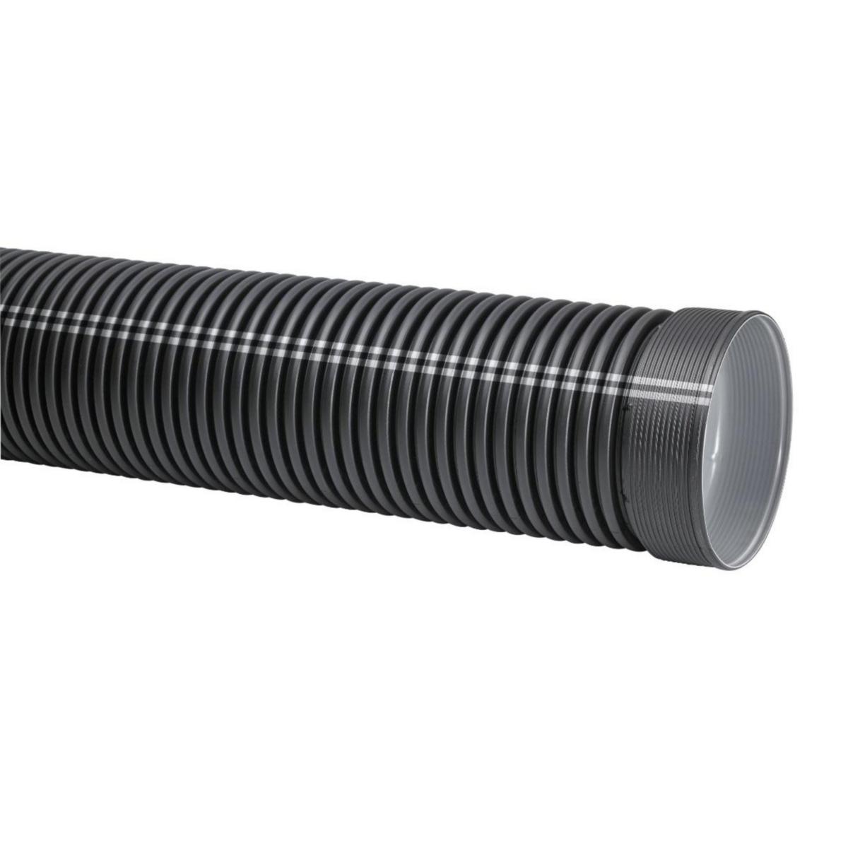 IQ dagvattenrör, Uponor - 225/200x6M DAGVRÖR UPONOR IQ SN8 PP MED MUFF PBB.55