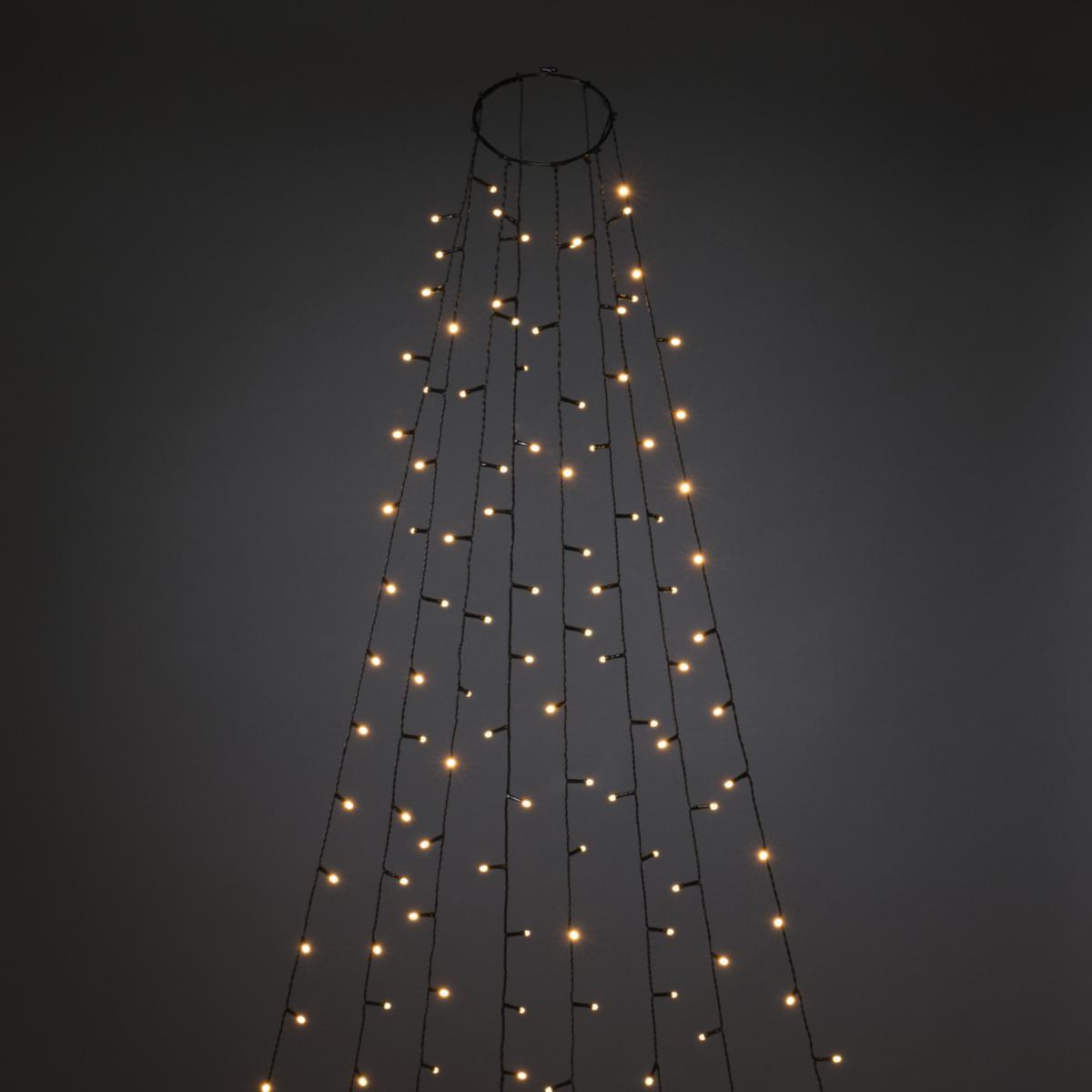 Julgransslinga 240 Frostad Amber LED - JULGRANSSLINGA 240 FROSTAD LED