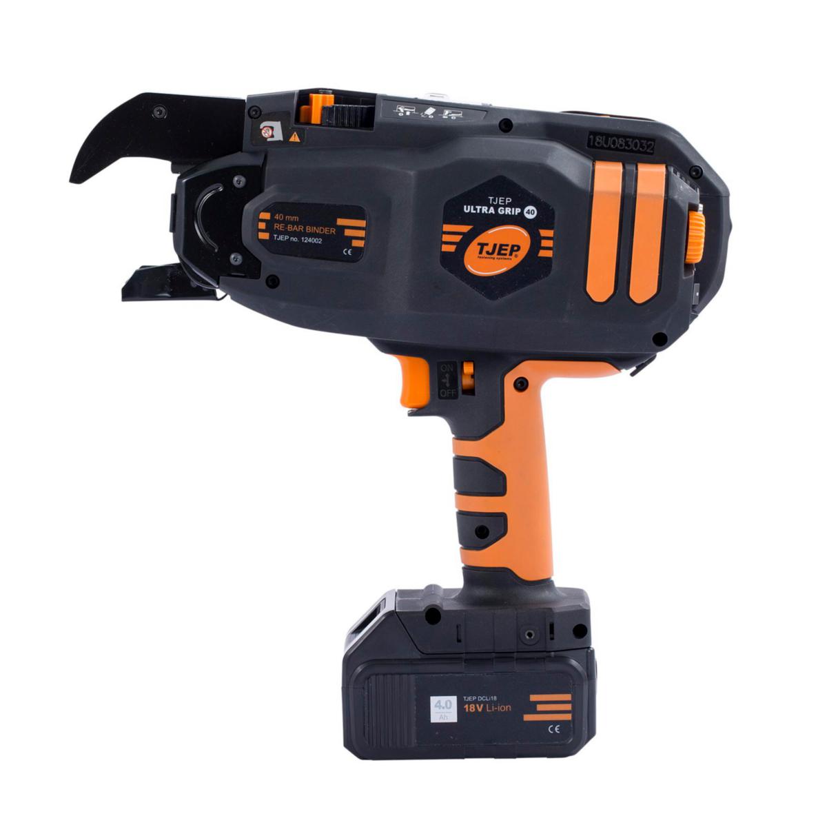 Najmaskin Tjep Ultra Grip 40 - NAJMASKIN TJEP ULTRA GRIP 40MM 2X18V LI-ION 4AH BATT+LADDARE