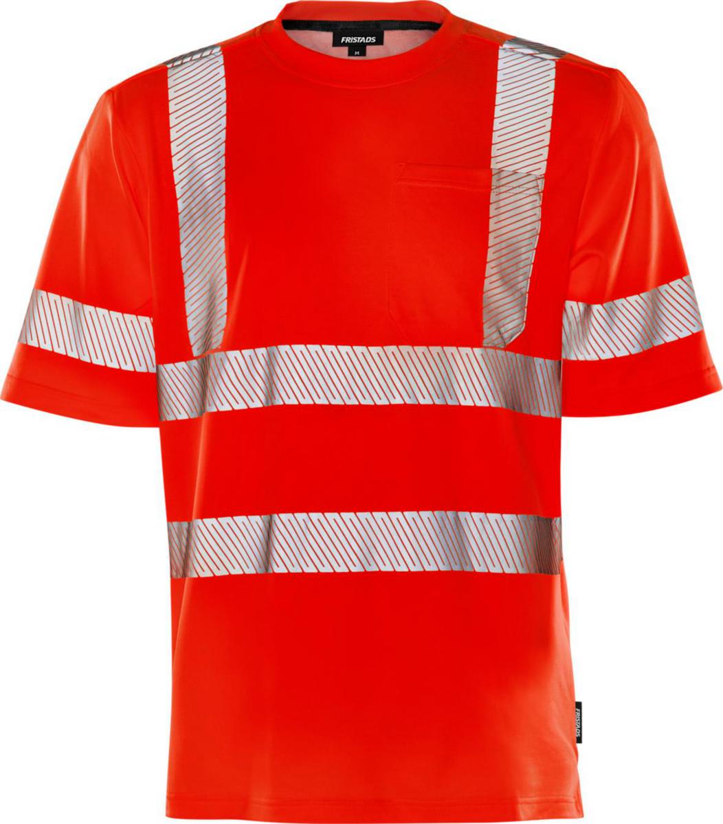 T-shirt Fristads 7407 THV - T-SHIRT FK 7407 THV RÖD VARSEL KLASS 2 STL S