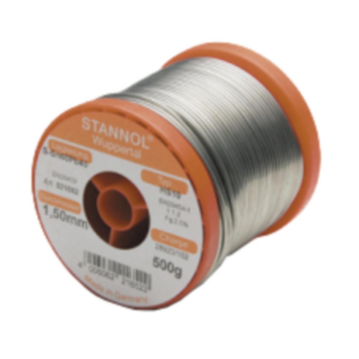 Lödtråd Stannol HS 10 - LÖDTRÅD STANNOL HS 10 2.0MM 250G 508480