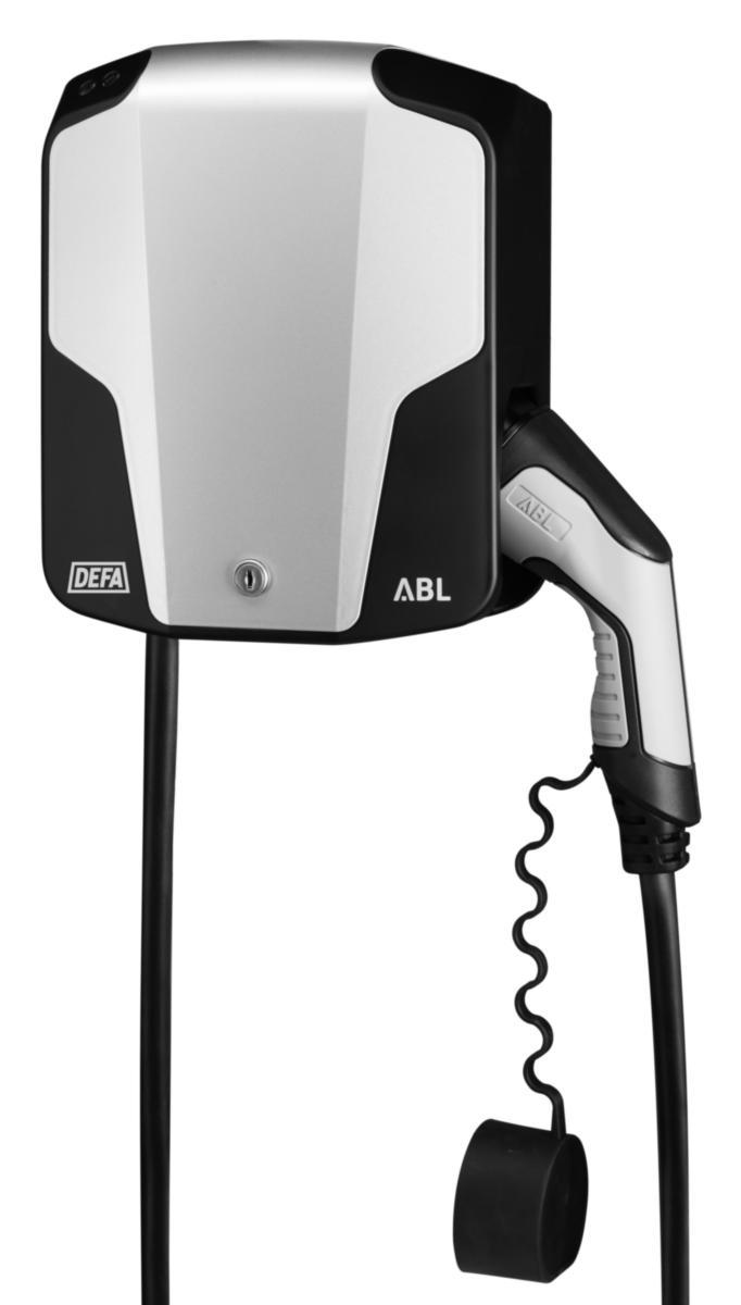 Laddbox 7.4kW, T2-fast kabel, DC-RCM, med mätare - LADDBOX 7.4KW T2-C DC-RCM EM 1-FAS 32A T2-FAST KABEL