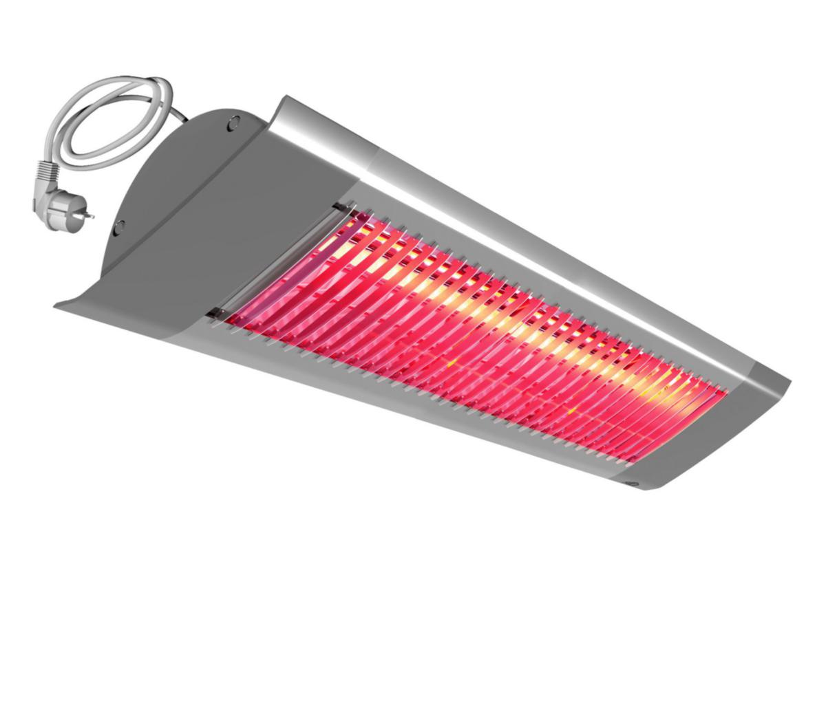 Infravärmare, Halogeninfra, riktad värmespridning - INFRAVÄRMARE 2000 W IP44 230 V VIT ALUMINIUM IHF20 FRICO