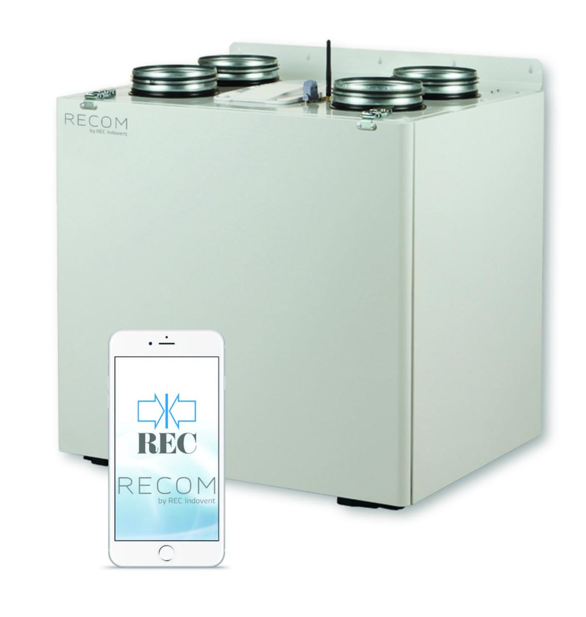 Värmeåtervinningsaggregat RECOM 4, REC - AGGREGAT RECOM 4 INK. VÄRMARE 160-0.8KW REC
