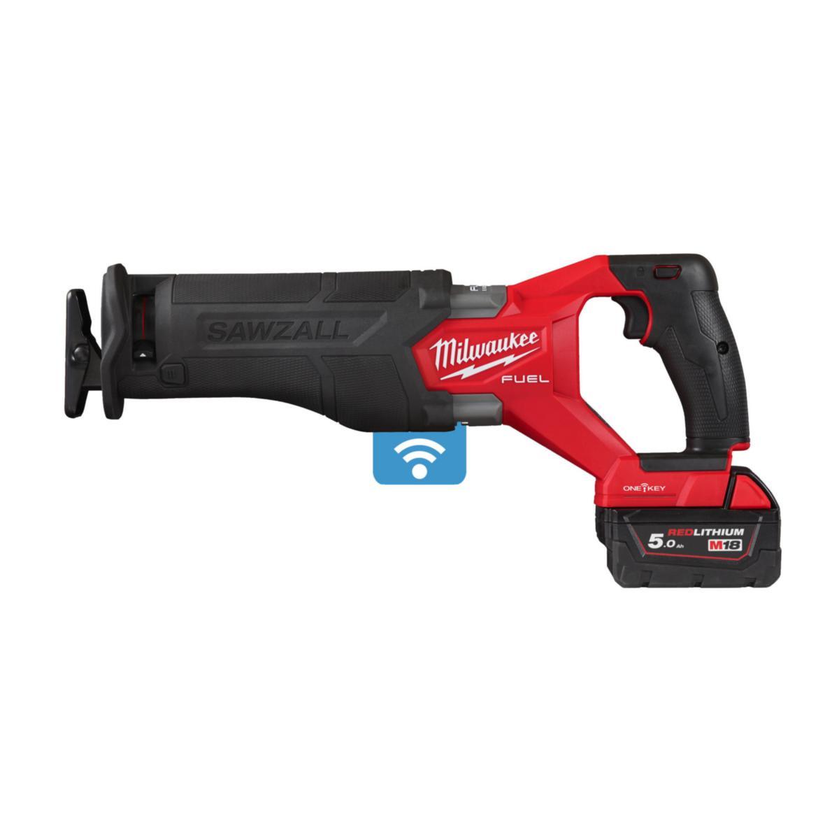 Tigersåg Milwaukee M18 ONEFSZ-502X - TIGERSÅG MILWAUKEE M18 ONEFSZ 502X. 2X5.0 AH. LADDARE. HDBOX