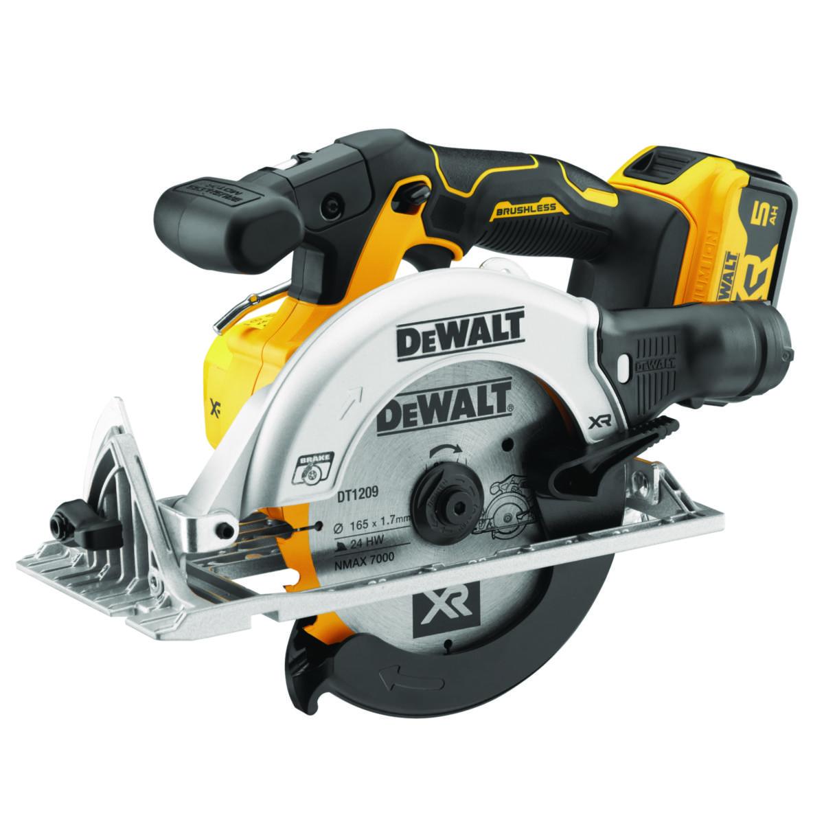 Cirkelsåg DEWALT DCS565P2 - CIRKELSÅG DEWALT DCS565P2 18V 165MM. 2X5AH