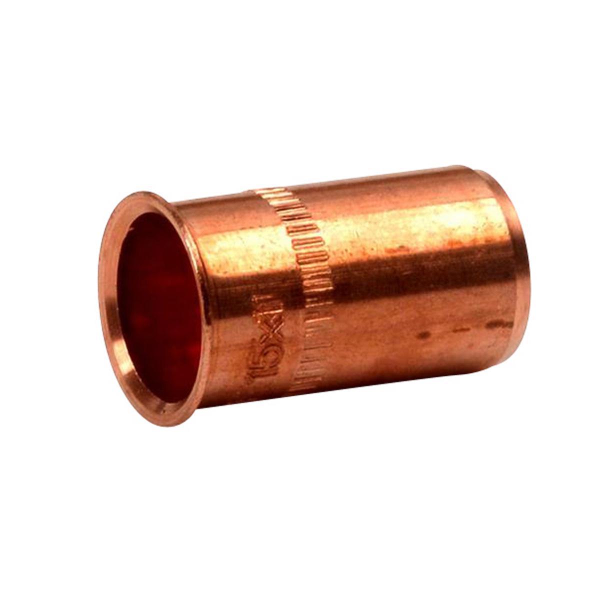 Stödhylsa för Cu-rör, Vatette - VA 603384 STÖDHYLS F CU 12X1,0 AVZ-HÄ MÄSS M.RILLOR (50/pack)