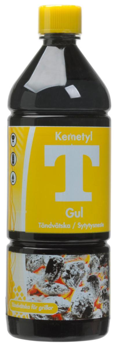 Tändvätska T-Gul Kemetyl - TÄNDVÄTSKA T-GUL 1L KEMETYL