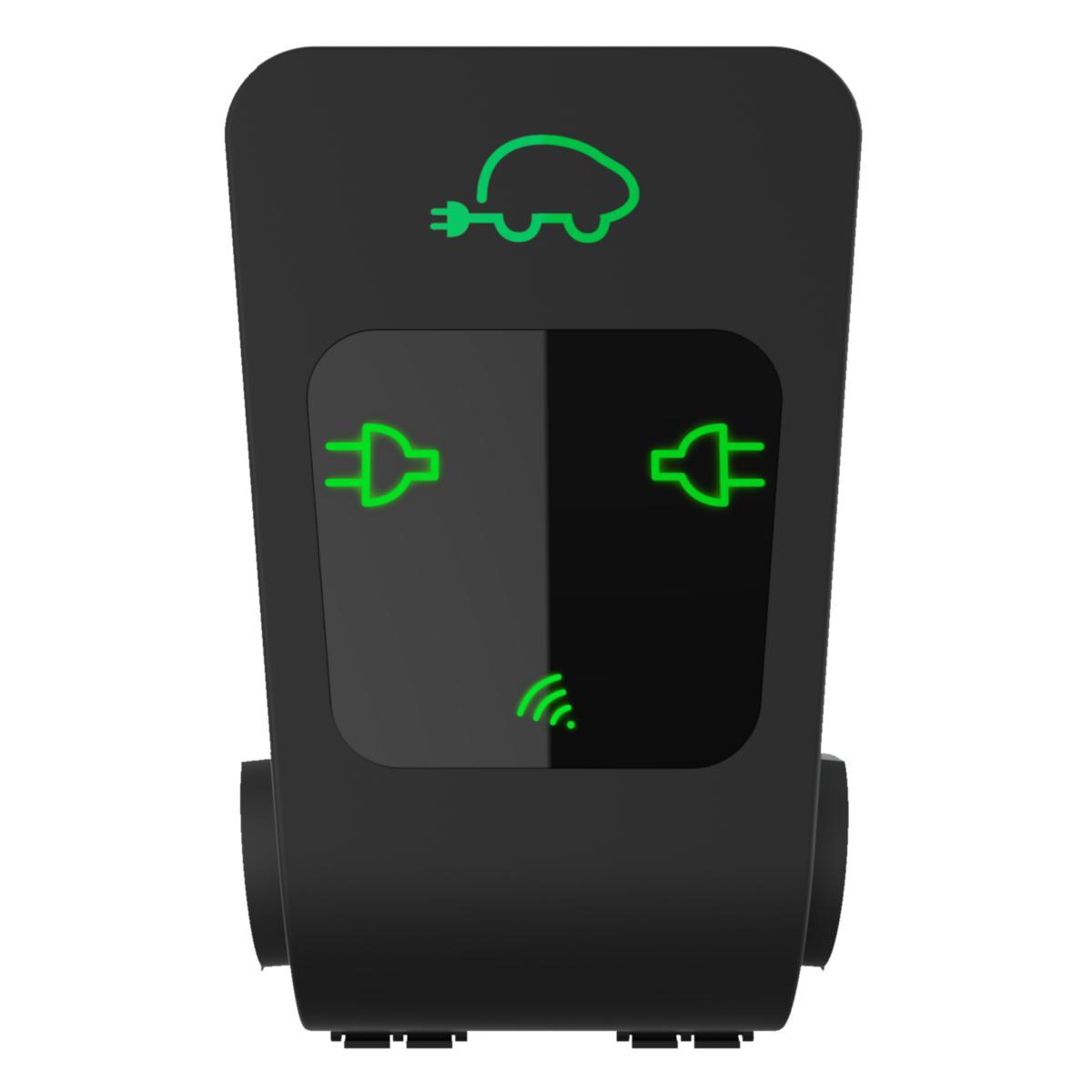 Laddbox CC2 3,7-22kW med två uttag - LADDBOX CC2 22KW TVÅ UTTAG 910-17060