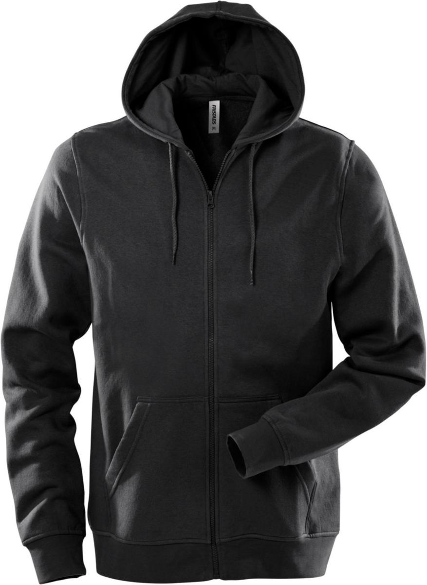 Hoodjacka Fristads 1736 SWB - HUVTRÖJA CODE 1736 SWB HELZIP SVART STL S