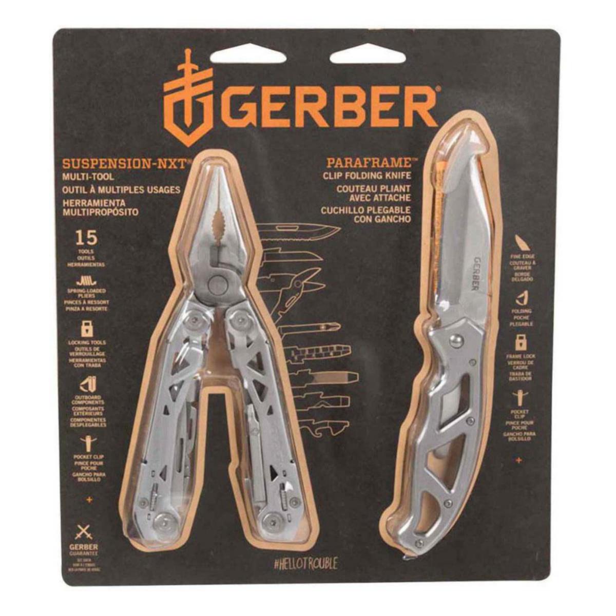 Knivset Gerber Suspension + Nxt - KNIVSET GERBER SUSPENSION NXT NXT+PARAFRAME