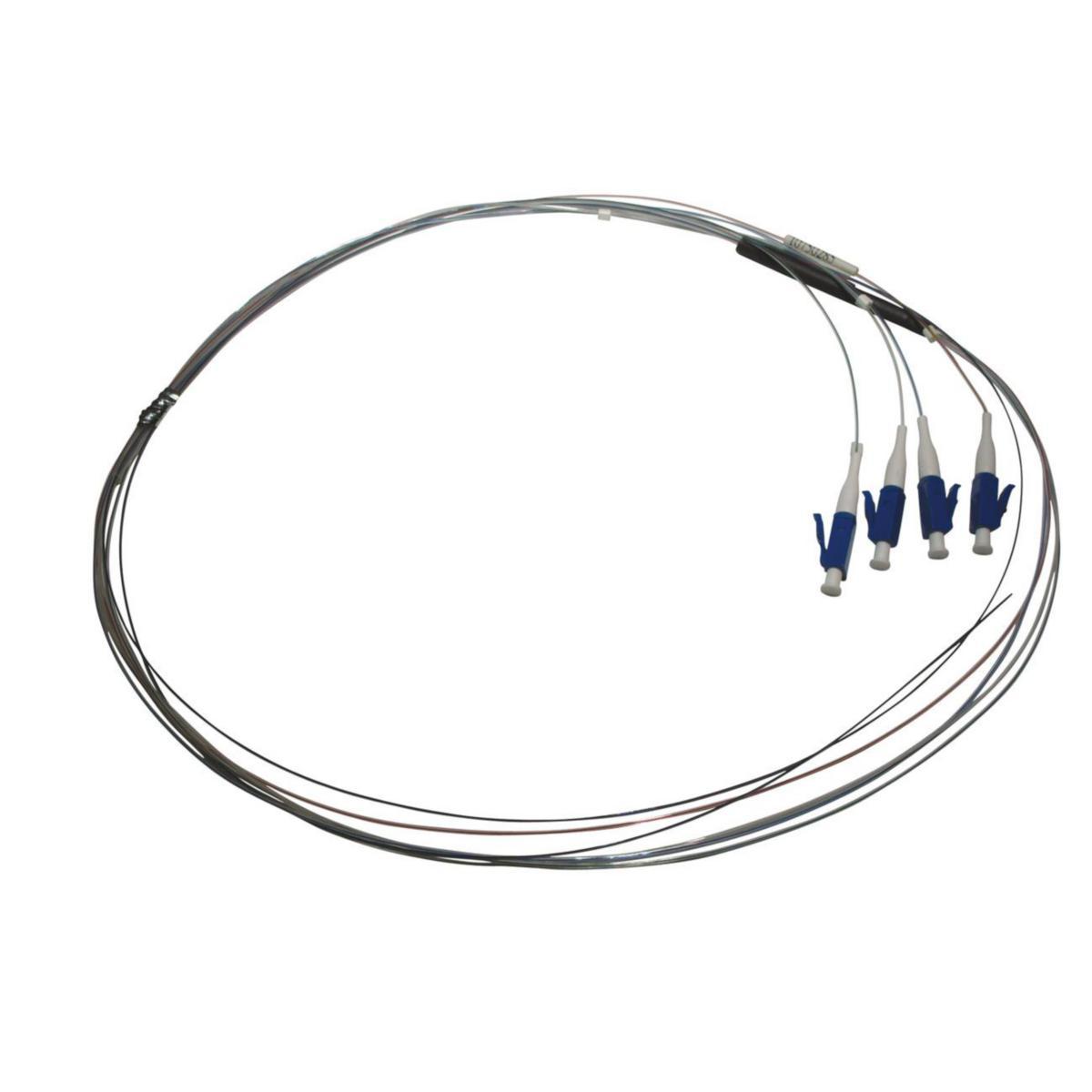 Fanout Singlemode OS1 9/125, Nexans - FANOUT 4xLC/UPC SM 1+0,6m G652D