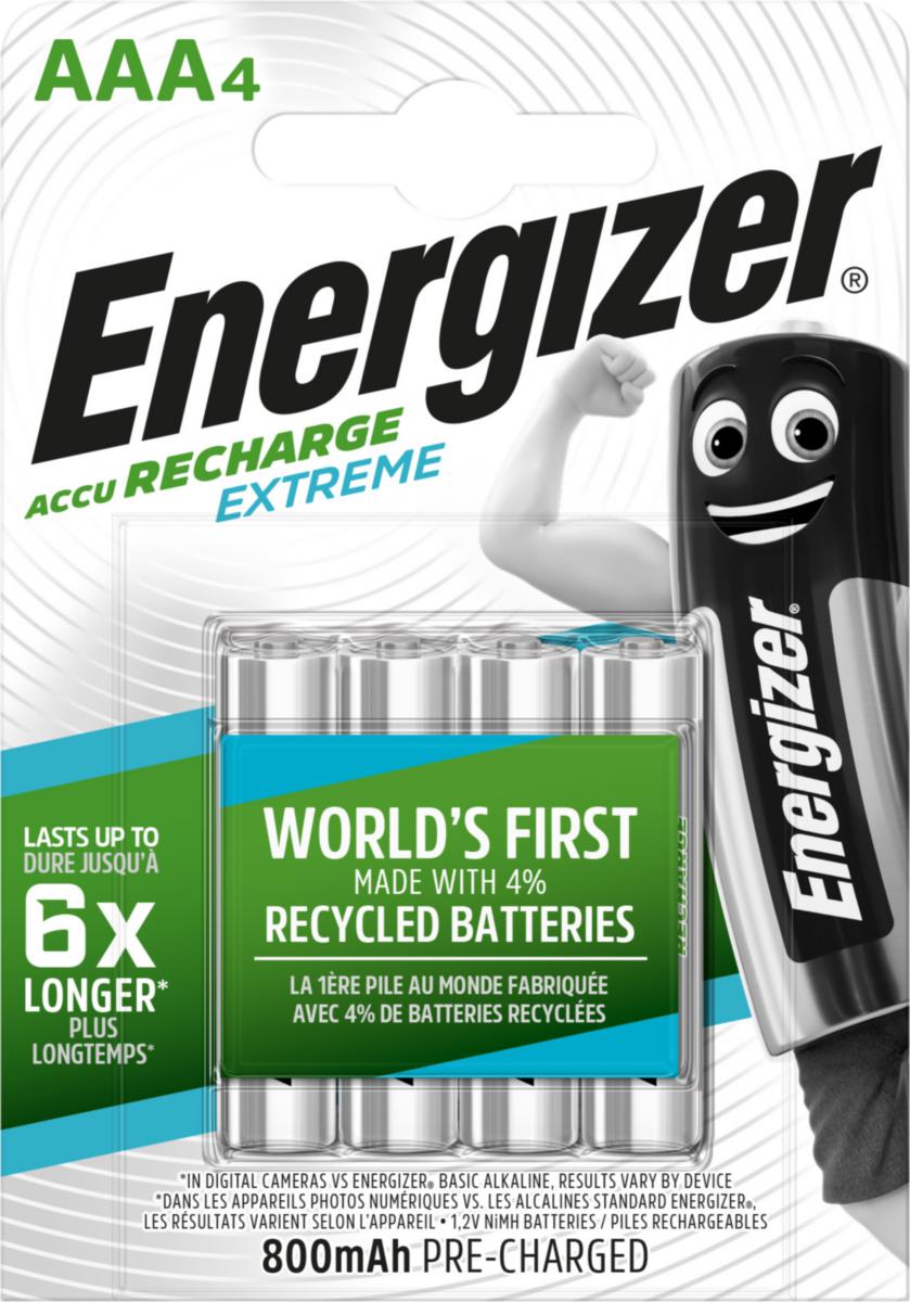 Laddbara batterier ECO, 4-pack - BATTERI RECH NH12 800 ECO FSB4 800MAH LADDBAR AAA BATTERI