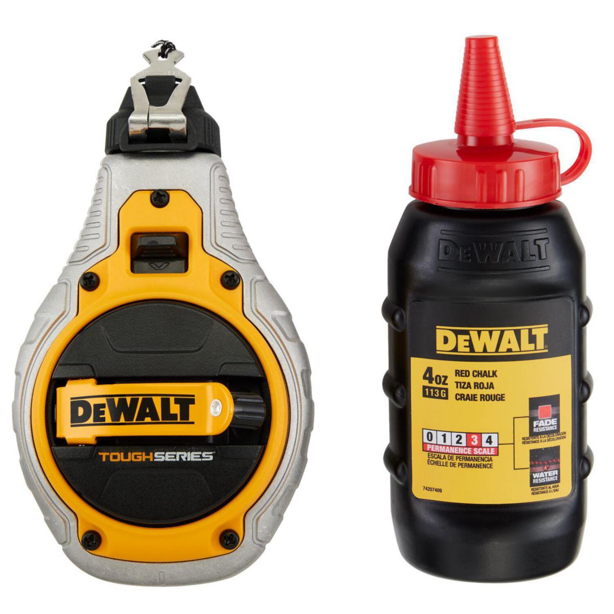 Snörslå DEWALT Tough series - SNÖRSLÅ DEWALT DWHT48335RC-0 6-I-1 30M MED RÖD KRITA