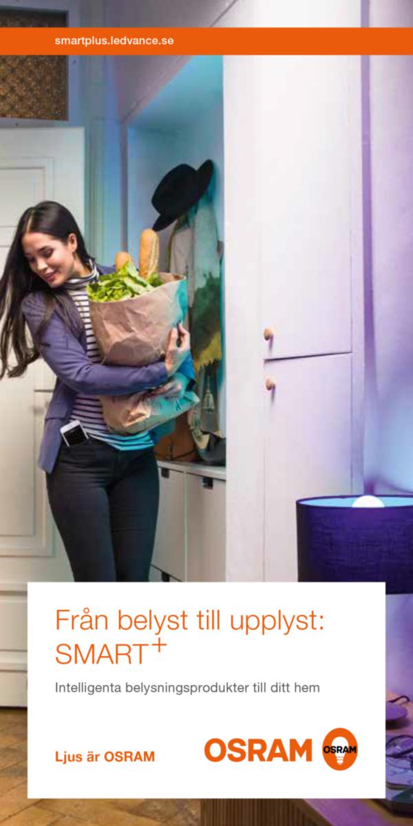Broschyr, Från belyst till upplyst, Osram Smart+ - BROSCHYR OSRAM SMART+ BELYST TILL UPPLYST