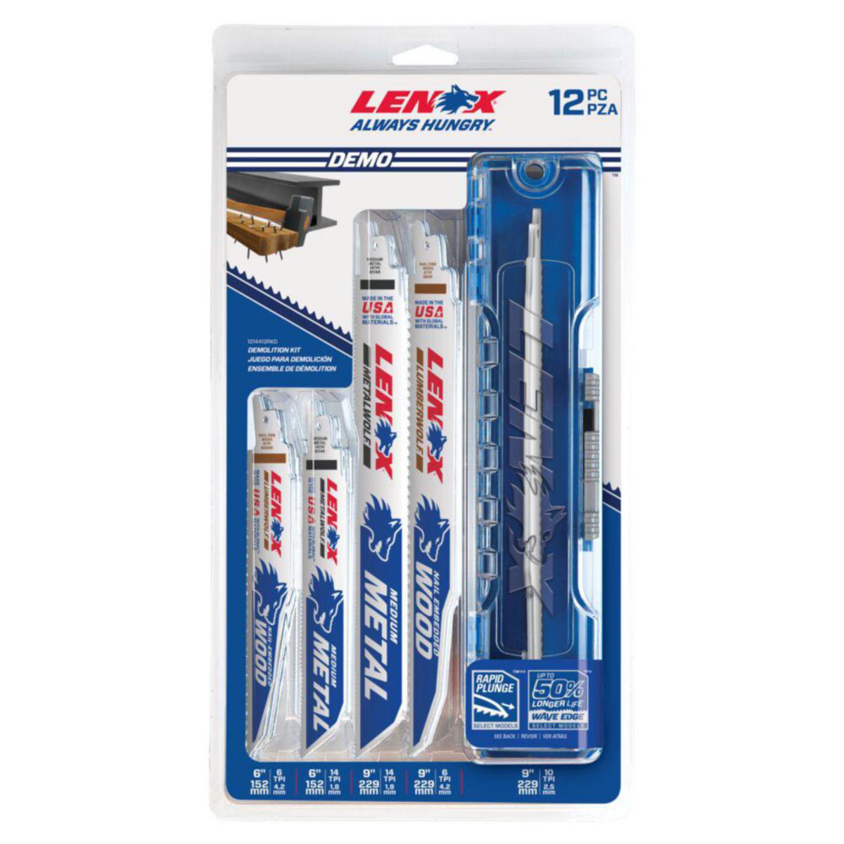 Tigersågbladsats Lenox 12RKD Demolition - TIGERSÅGBLADSSATS LENOX 12RKD DEMOLITION 12 DEL 12144-12RKD
