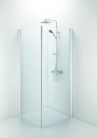 Duschvägg SPVK Space rak enkeldörr, handtagsprofil, Contura Shower