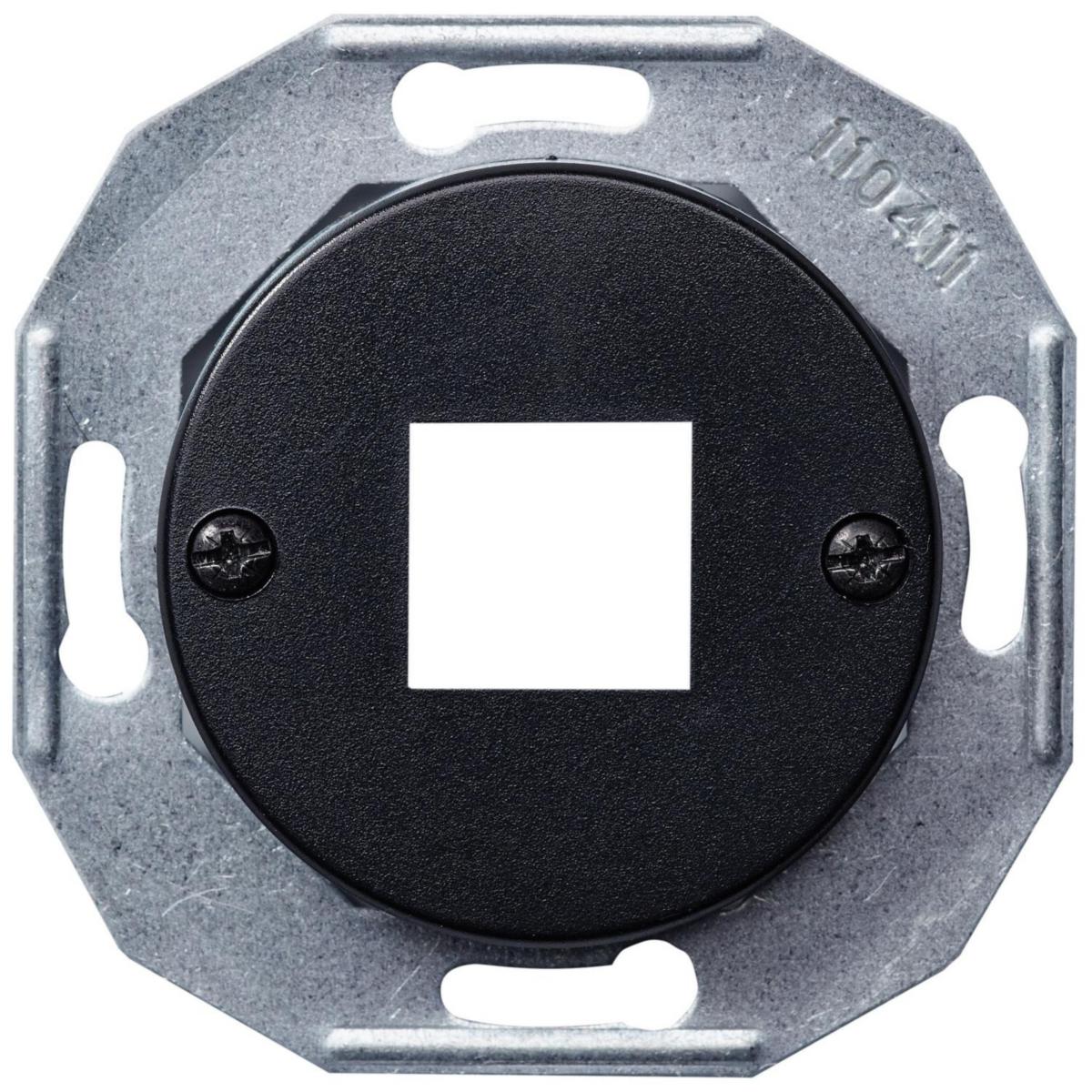 Centrumplatta Actassi utam ram, Renova - CENTRUMPL. MODULAR 1X8-POL SVART RENOVA