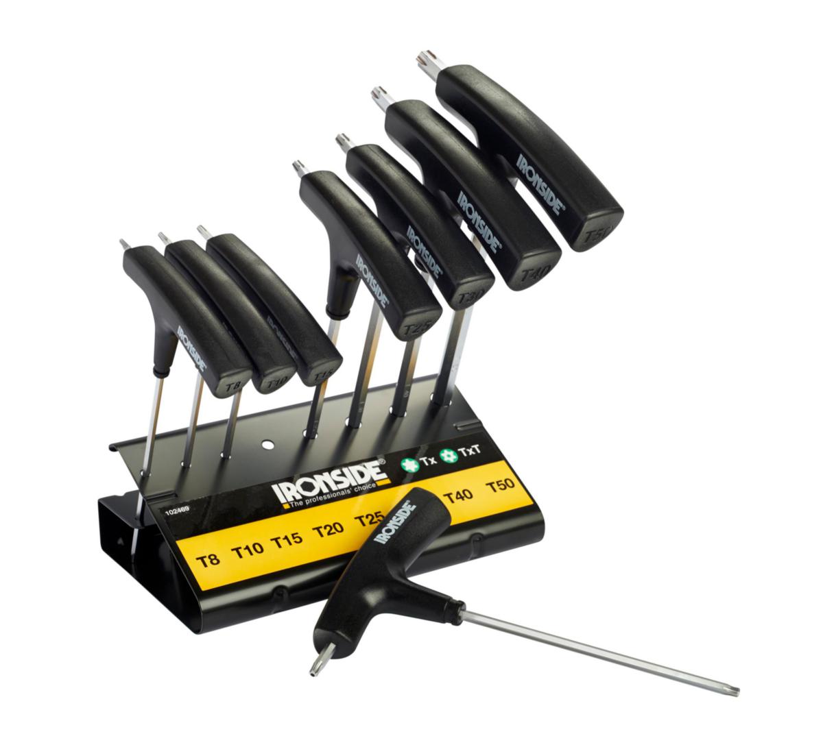 Torxnyckelsats Ironside med T-handtag - TORXNYCKELSATS IRONSIDE T-HANDTAG. 8 DELAR 102469