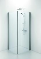 Duschvägg SPNK Space rak enkeldörr, handtagsprofil, Contura Shower