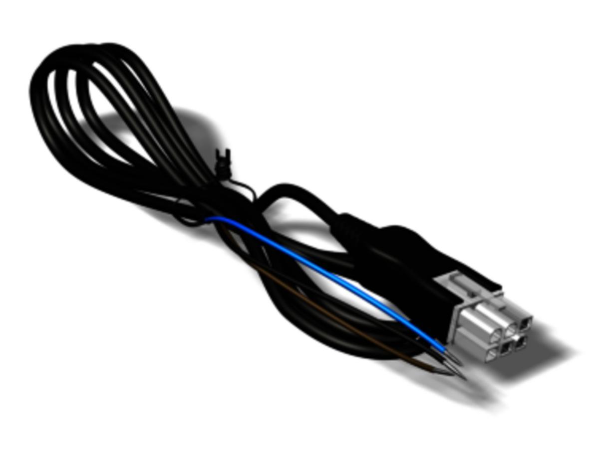 Kabel till ställdon 525, LK - LK ANSLUTNINGSKABEL 525 MOLEXKONTAKT, L=1M