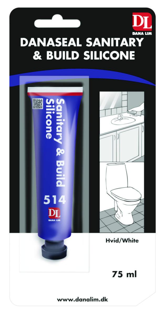 Fogmassa Dana 514 Silikon Danaseal Sanitary & Build - FOGMASSA SILIKON DANA 514 VIT 75ML
