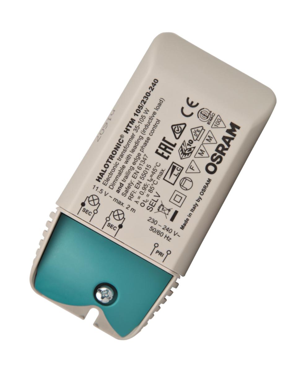 Transformator elektronisk Halotronic Mouse 230/12V för halogenlampor - TRANSF.HALOTR.HTM105/230/12L 23090
