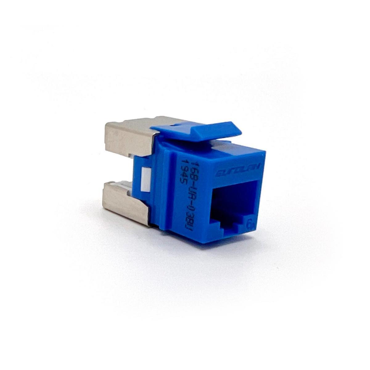 Keystoneuttag C6A UTP - JACK KEYSTONE C6A UTP BLÅ 16B-UA-03BU