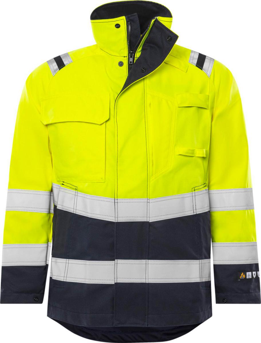 Jacka Fristads 4175 ATHS - JACKA FK 4175 ATHS GUL/MARIN FLAMVARSEL STL S