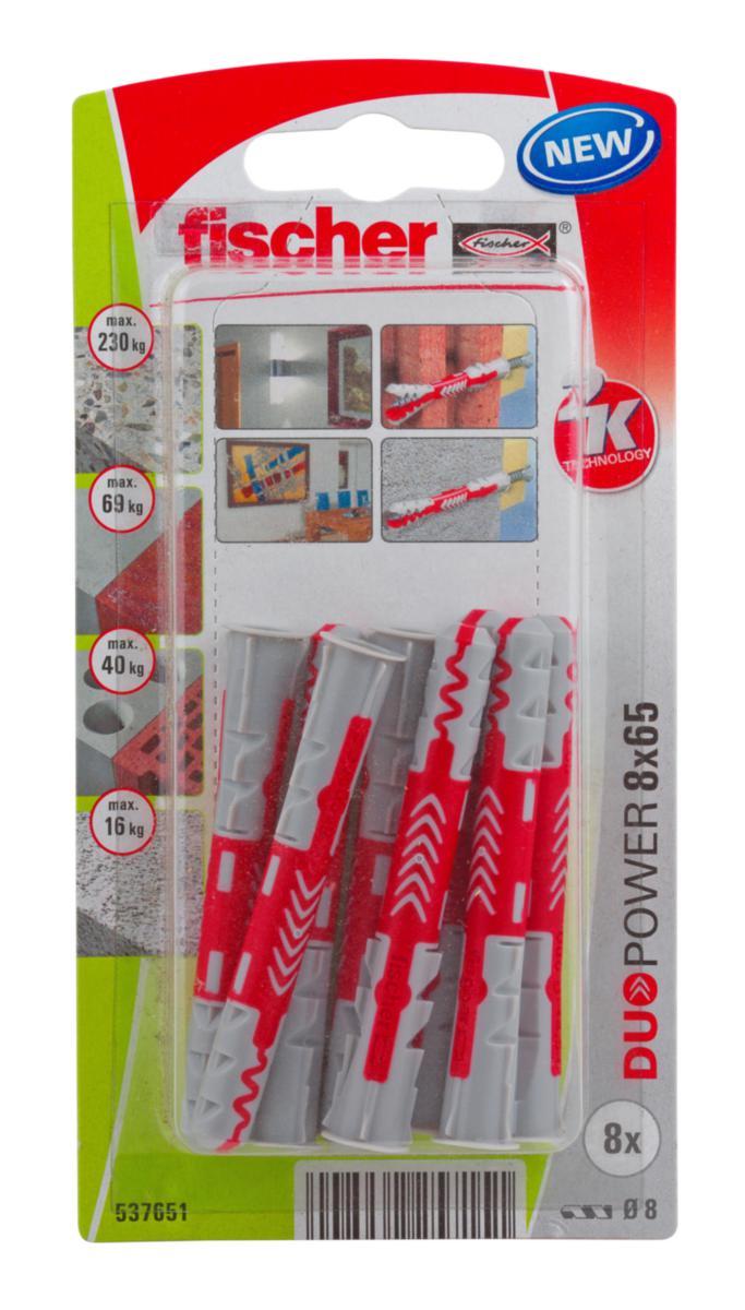 Universalplugg fischer Duopower - UNIVERSALPLUGG DUOPOWER 8X65K 8/FRP