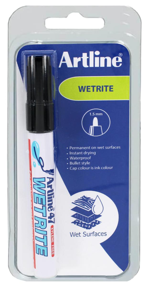 Märkpenna Artline 47 - MÄRKPENNA ARTLINE 47 (SB) SVART 1.5MM SPETS WETRITE