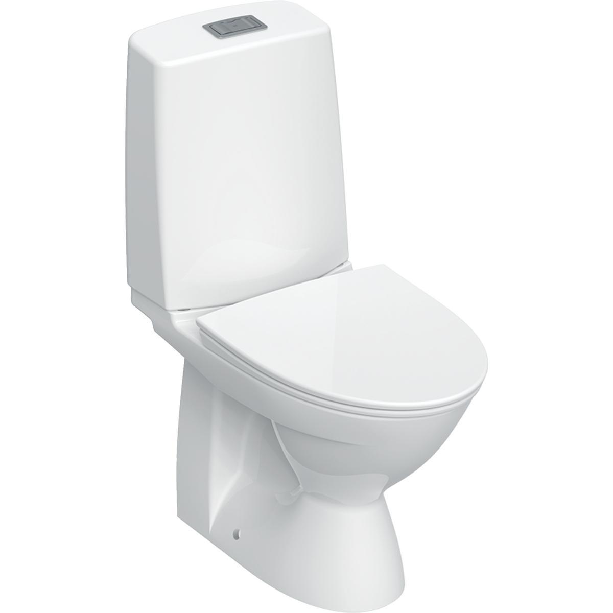 WC-stol, Vinta Rimfree, Ifö - WC VINTA UNIVERSAL IFÖ P-LÅS SC
