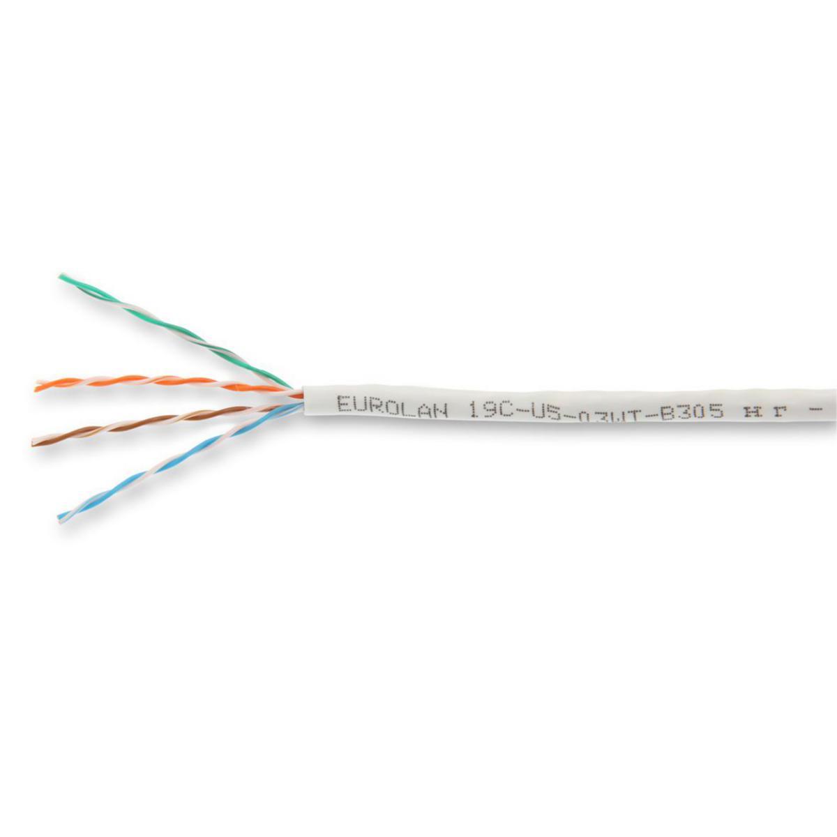 Datakabel C5E UTP vit LSZH Dca - C5 UTP VIT LSZH DCA B305 (*0)  19D-U5-23WT-B305