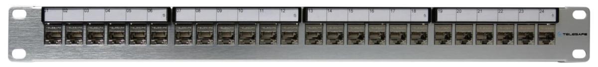 Panel 19" 24-port C6A STP, Elko - PANEL 19" 24-PORT C6A STP EKO02817