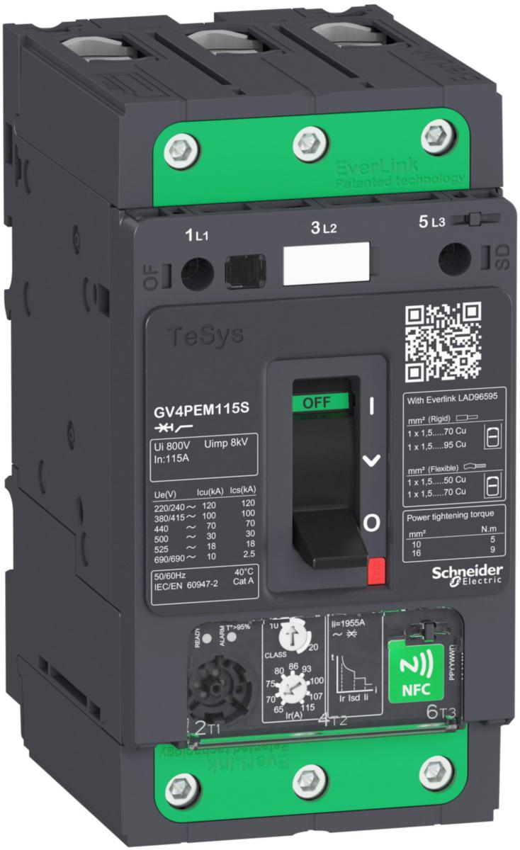Motorskyddsbrytare GV4PEM - MOTORSKYDDSBRYT 20-50A 50KA GV4PEM50N6