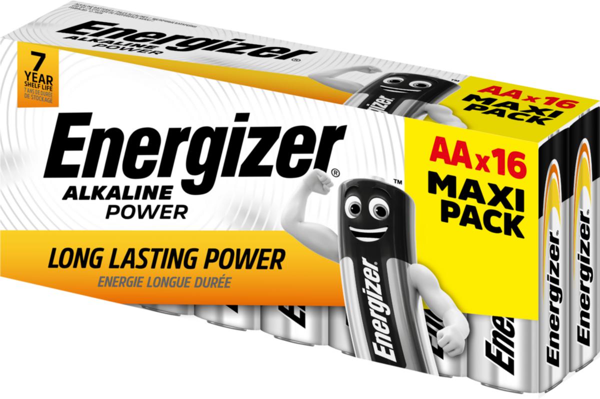 Batteri i storpack - BATTERI ALKALINE POWER AA/E91 AA 16 PACK