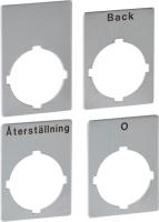 Skylt silvergrå aluminium