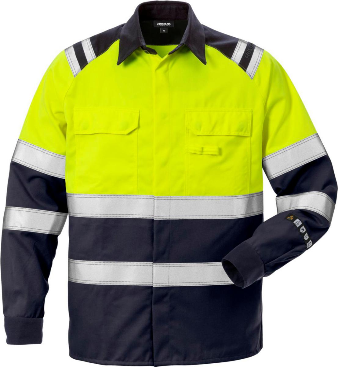 Skjorta Fristads 7051 ATS - SKJORTA FK 7051 ATS GUL/MARIN FLAM/VARSEL KL1 STL 3XL
