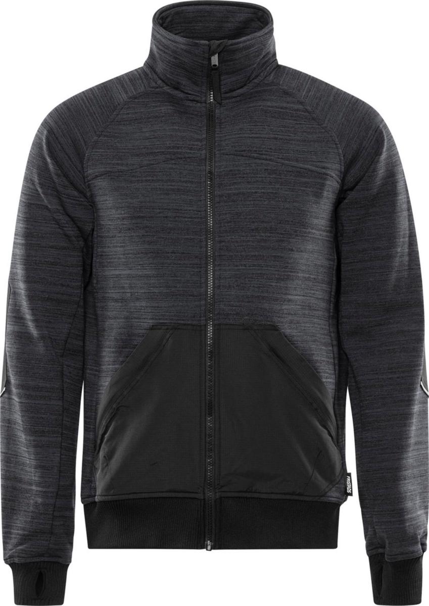 Sweatshirtjacka Fristads 7052 SMP - SWEATSHIRTJACKA FK 7052 SMP GRÅ STL 4XL