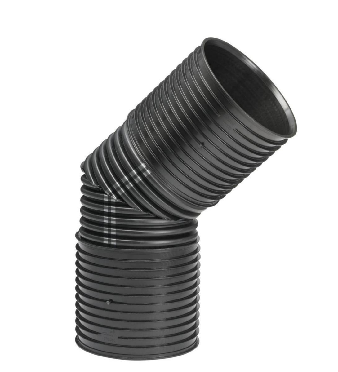IQ Böj 45˚ 2 muffar, Uponor - 450/400x45GR BÖJ UPONOR IQ PP 2 MUFFAR PBB.55