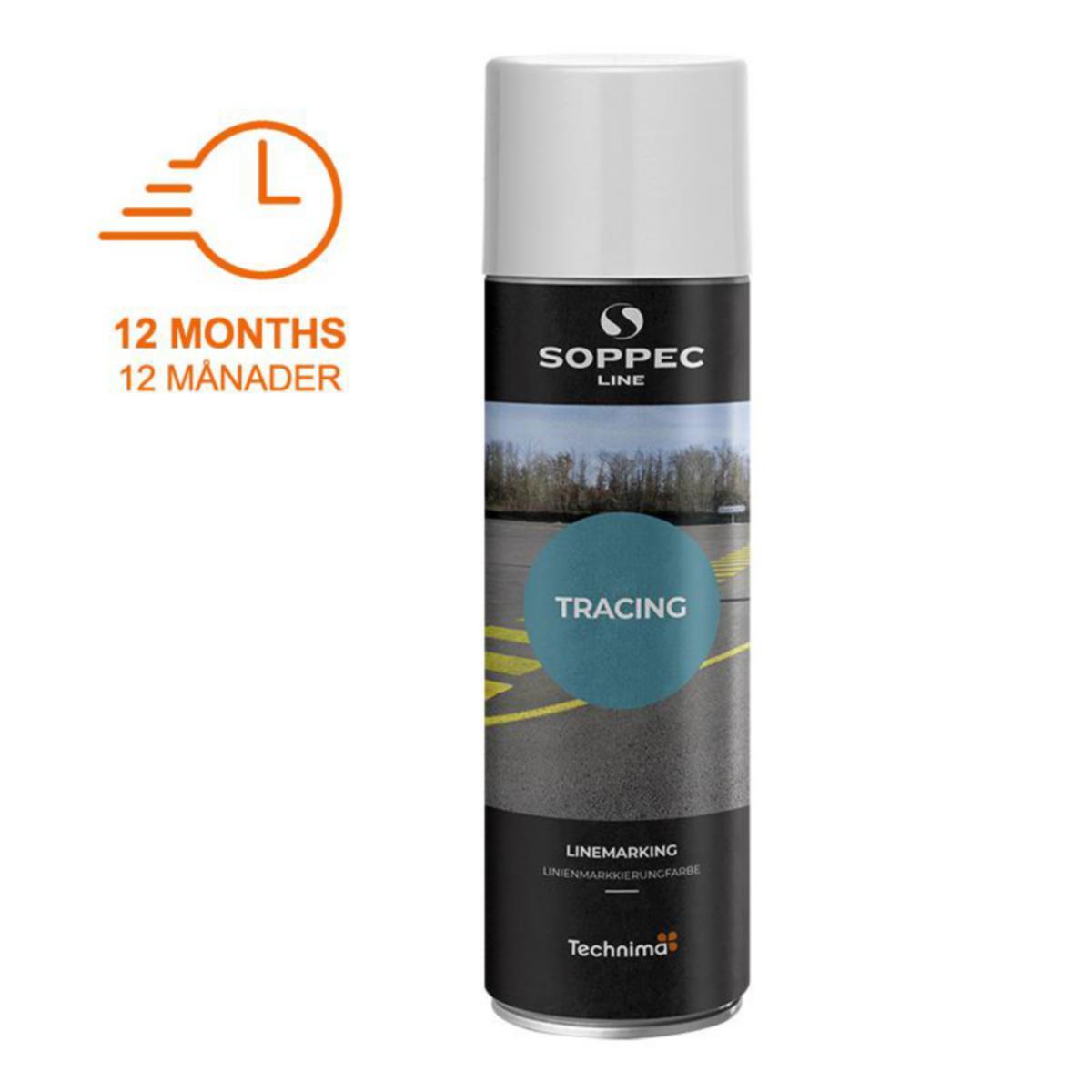 Linjemarkeringsfärg Soppec Tracing - LINJEFÄRG TRACING VIT 500ML SOPPEC