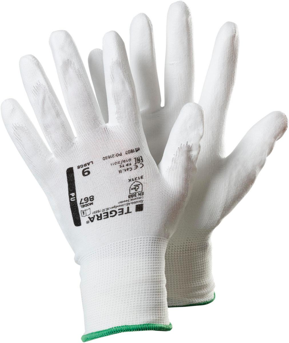 Montagehandske Tegera 867 - HANDSKE TEGERA 867 VIT PUDOPPAD STL 9 6 PACK